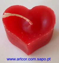 Vela coração. Preço: 2 