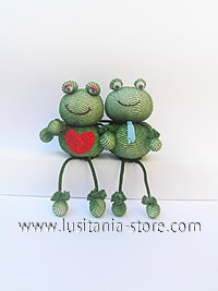 Lembrancinhas - Casal de Sapinhos
