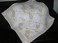 Manta de retalho para cama de bebe com medida 75x75