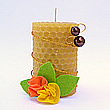 Decorativas velas de cera natural de abelha