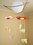 Mobiles para decoração dos quartos dos bebés