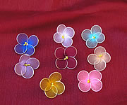Pequenas Flores de Decoração em Meia de Seda