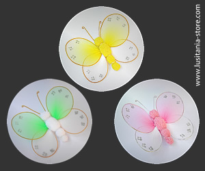 Pequenas Borboletas em Meia de Seda para Decoração