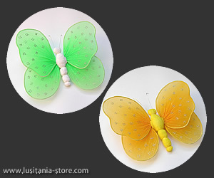 Tipos de Borboletas Coloridas para Decoração em Meia de Seda