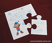 Exemplo de quebra-cabeças com o desenho do Noddy