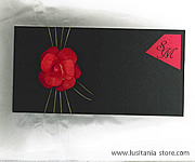 Convite de Casamento decorado com Bonita Rosa do Amor