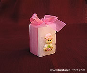 Velas para Lembrancinhas de Batizado Decoradas com Ursinho