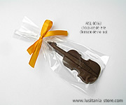 Lembrancinhas de Chocolate em forma de Violino