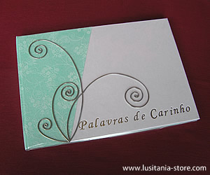 Livro de Honra decorado com Flores de Arame
