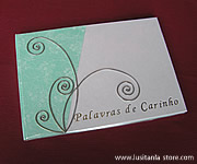 Livro de Honra decorado com Flores de Arame