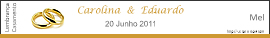 Exemplo de rótulo com alianças